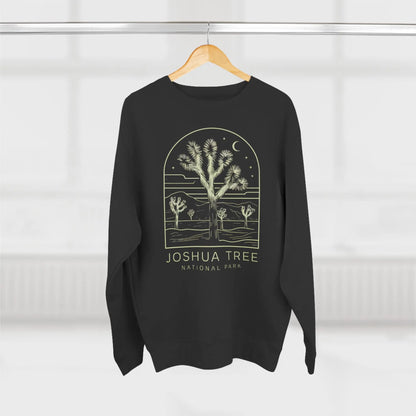 Joshua Tree National Park Unisex Fit Crewneck Sweatshirt Twilight Line Art - Park Service Apparel