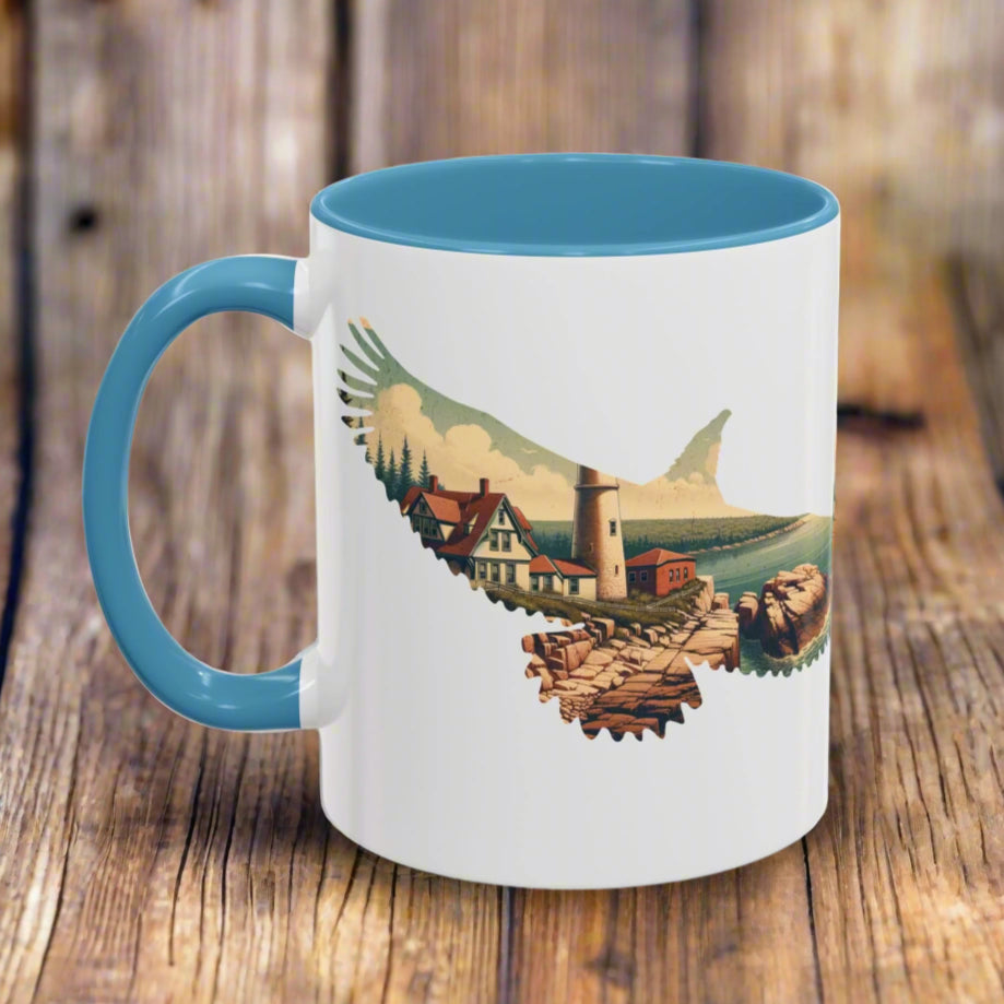 Acadia National Park Colored Coffee Mug 11oz 15oz Maine Cup Printify