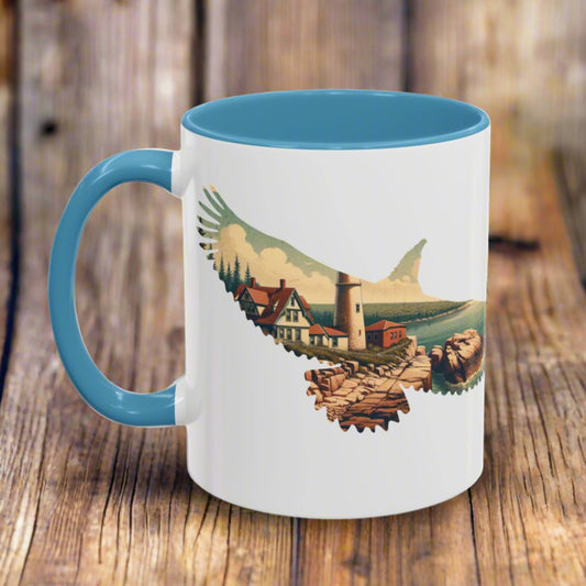 Acadia National Park Colored Coffee Mug 11oz 15oz Maine Cup Printify