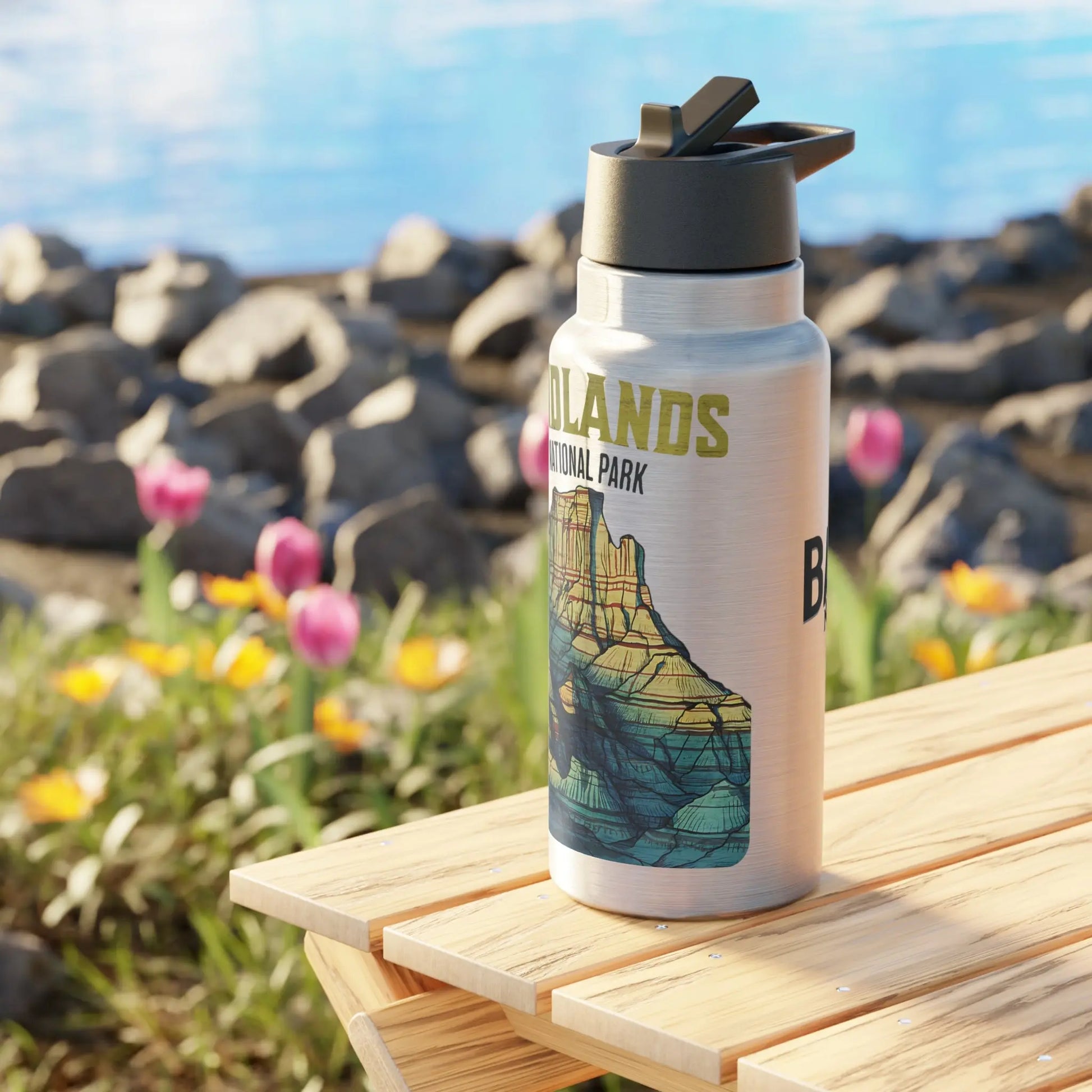 Badlands National Park Insulated Water Bottle Tumbler 32oz - Park Service Apparel
