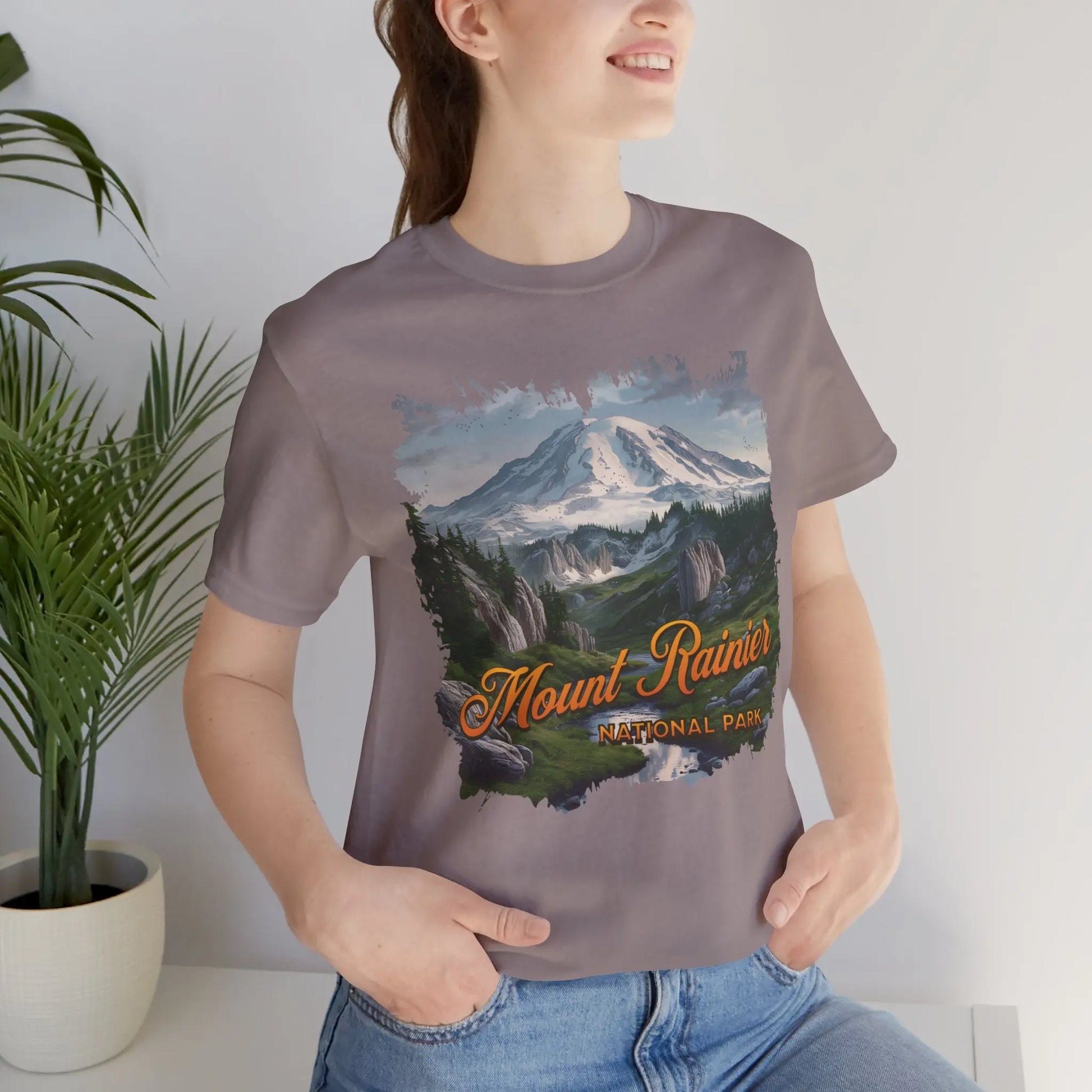Mount Rainier National Park Unisex Fit Soft Short Sleeve Tee - Park Service Apparel