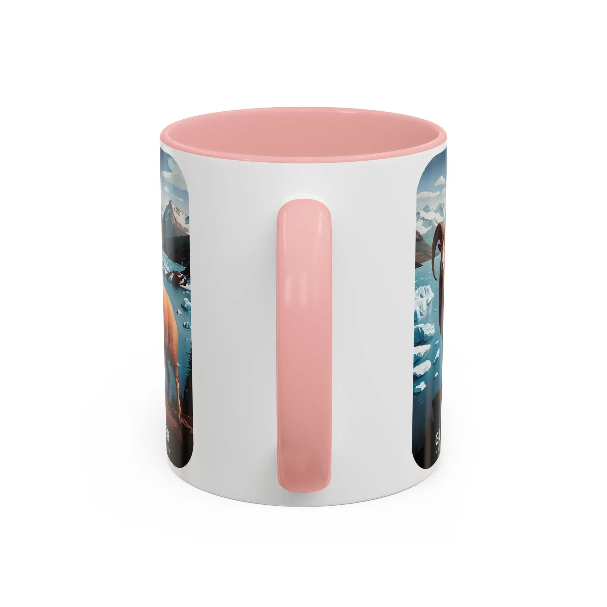Glacier National Park Big Horned Sheep Scenic Coffee Mug 11oz 15oz Blue Black Pink Red - Park Service Apparel