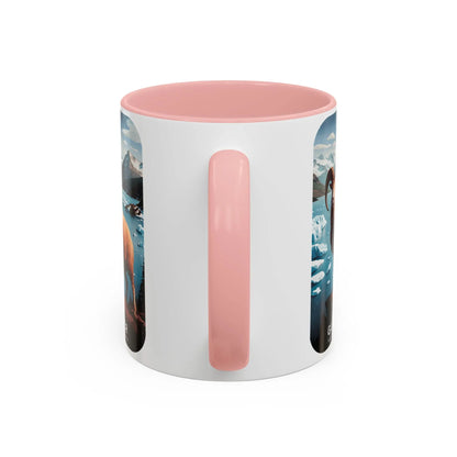 Glacier National Park Big Horned Sheep Scenic Coffee Mug 11oz 15oz Blue Black Pink Red - Park Service Apparel
