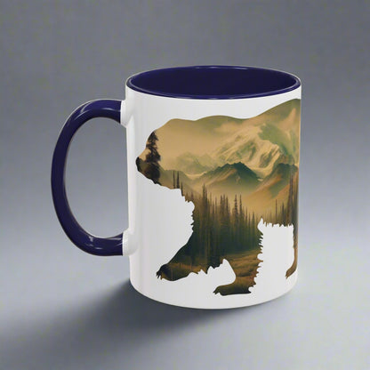 Denali National Park Bear Colored Coffee Mug 11oz 15oz Printify