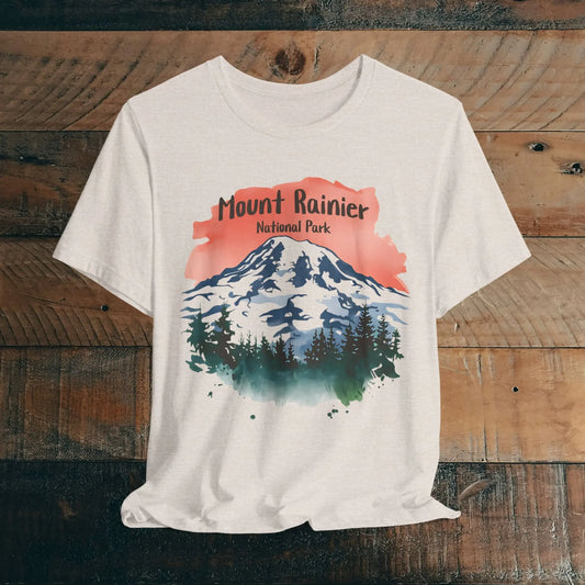 Mount Rainier National Park Unisex Fit Soft T-Shirt - Park Service Apparel