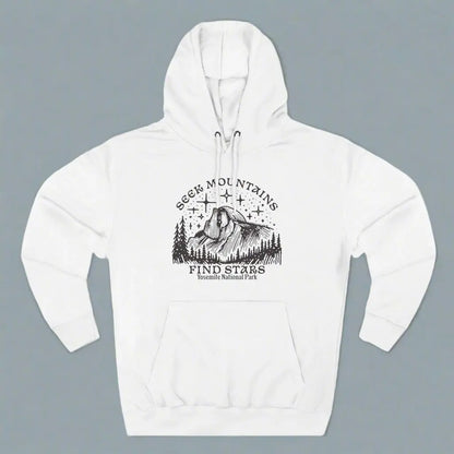 Seek Mountains Find Stars Yosemite National Park Fleece Hoodie - Park Service Apparel
