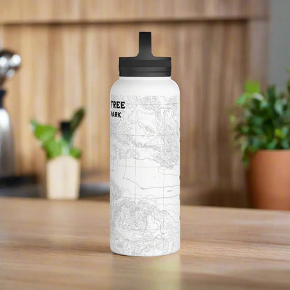 Joshua Tree National Park Topographic Stainless Steel Water Bottle Handle Lid California - Park Service Apparel