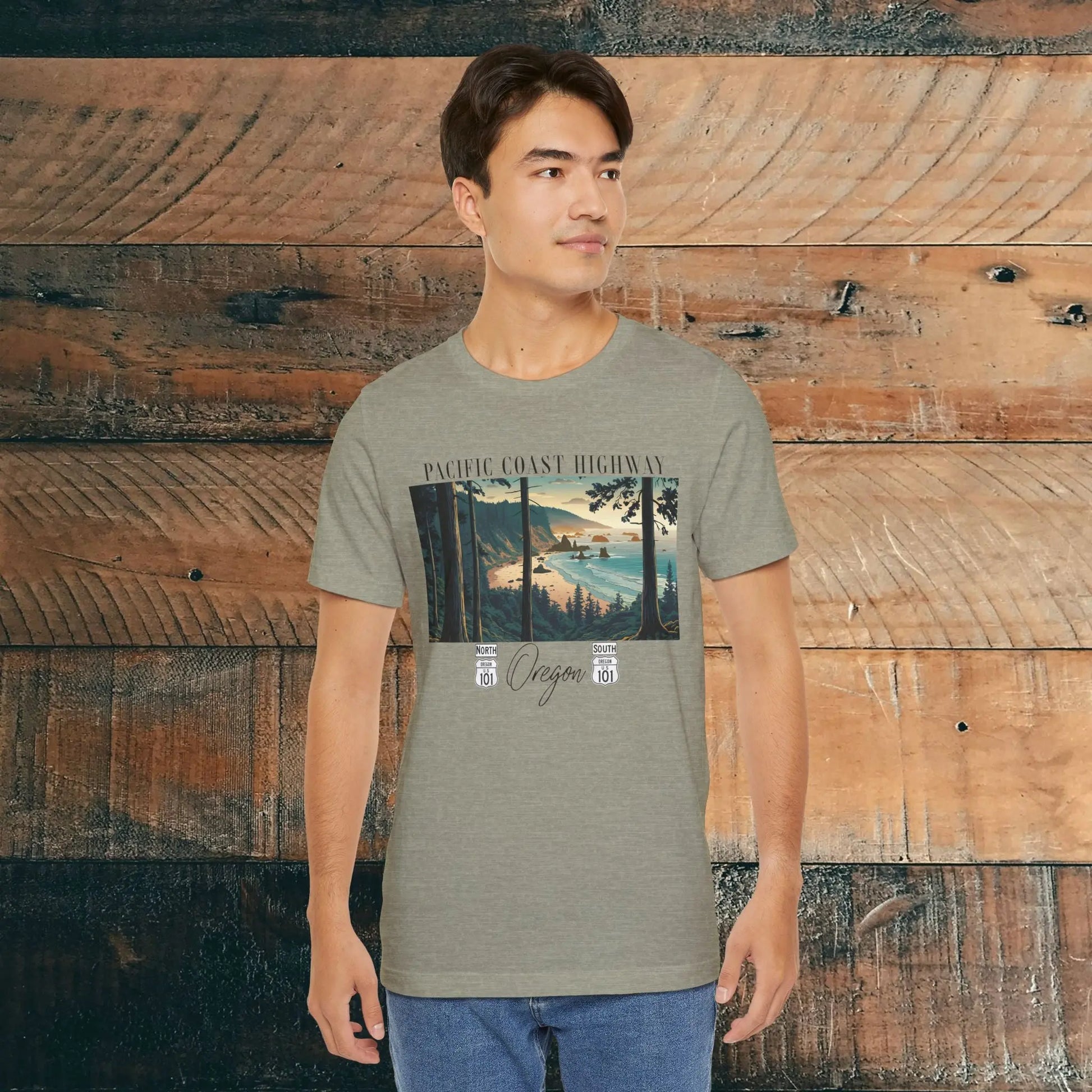 Oregon Coast Highway 101 Pacific Coast Highway Unisex Fit T-shirt PCH Tee - Park Service Apparel