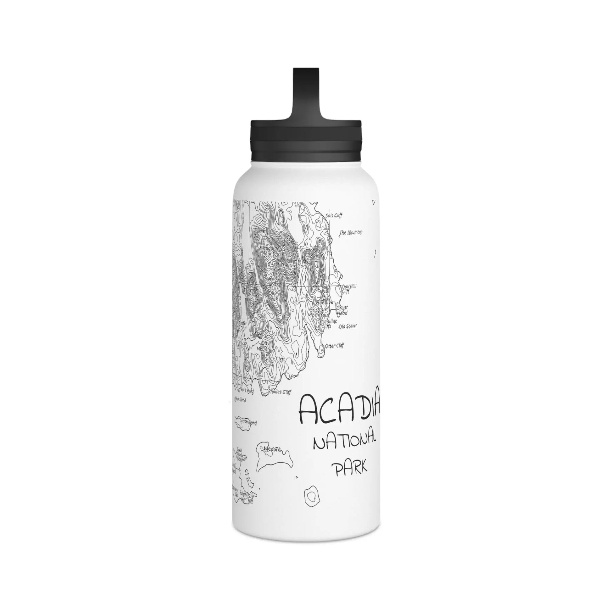 Acadia National Park Stainless Steel Water Bottle (3 Sizes, 3 Lid Styles) - Park Service Apparel
