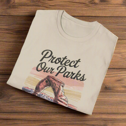 Protect Our Parks Arches Unisex Fit Soft T-Shirt Printify