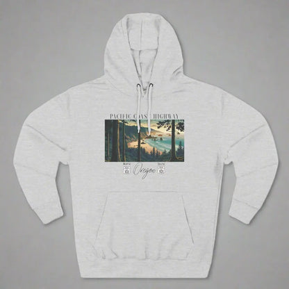Pacific Coast Highway Oregon Shore Unisex Fit Fleece Hoodie HWY 101 - Park Service Apparel