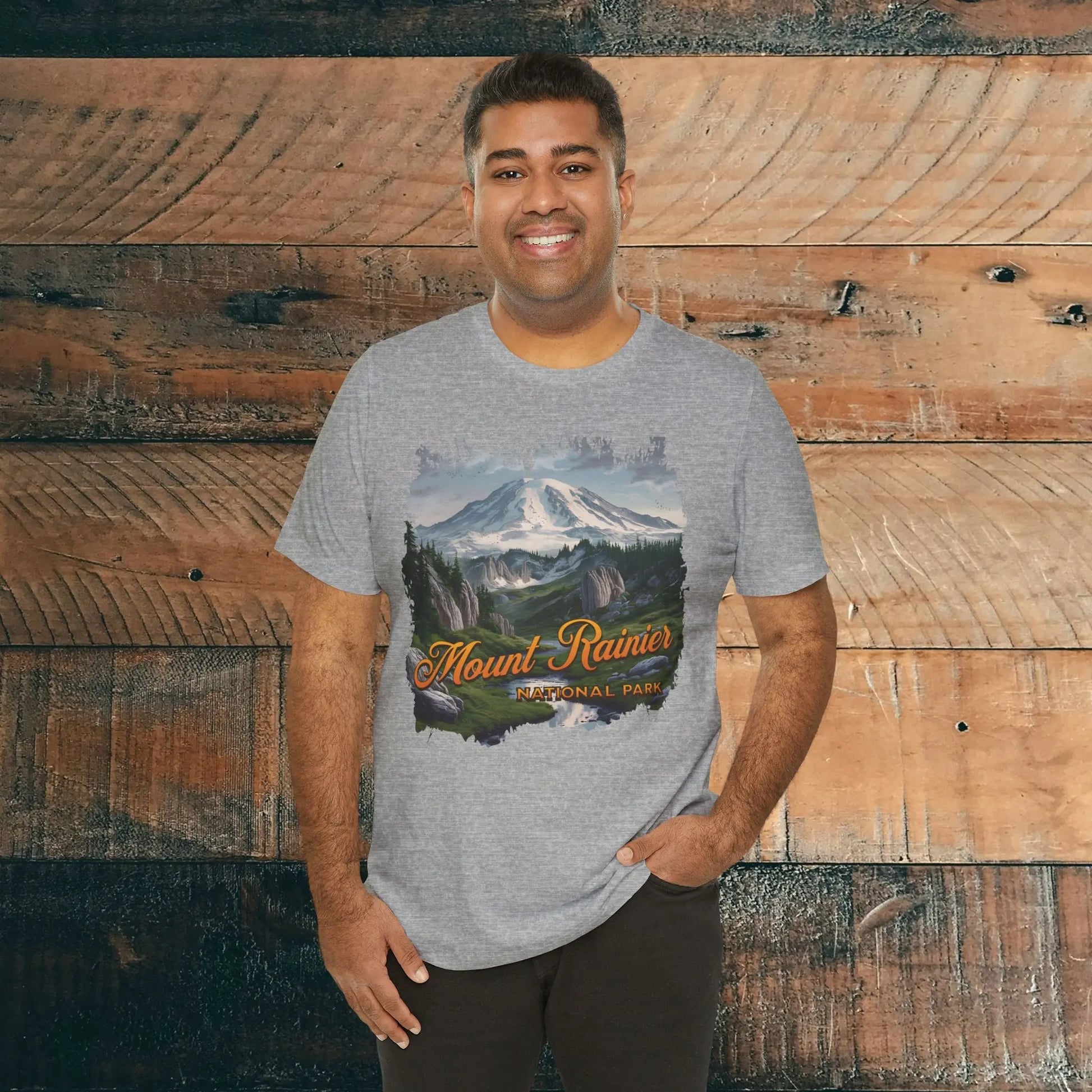 Mount Rainier National Park Unisex Fit Soft Short Sleeve Tee - Park Service Apparel