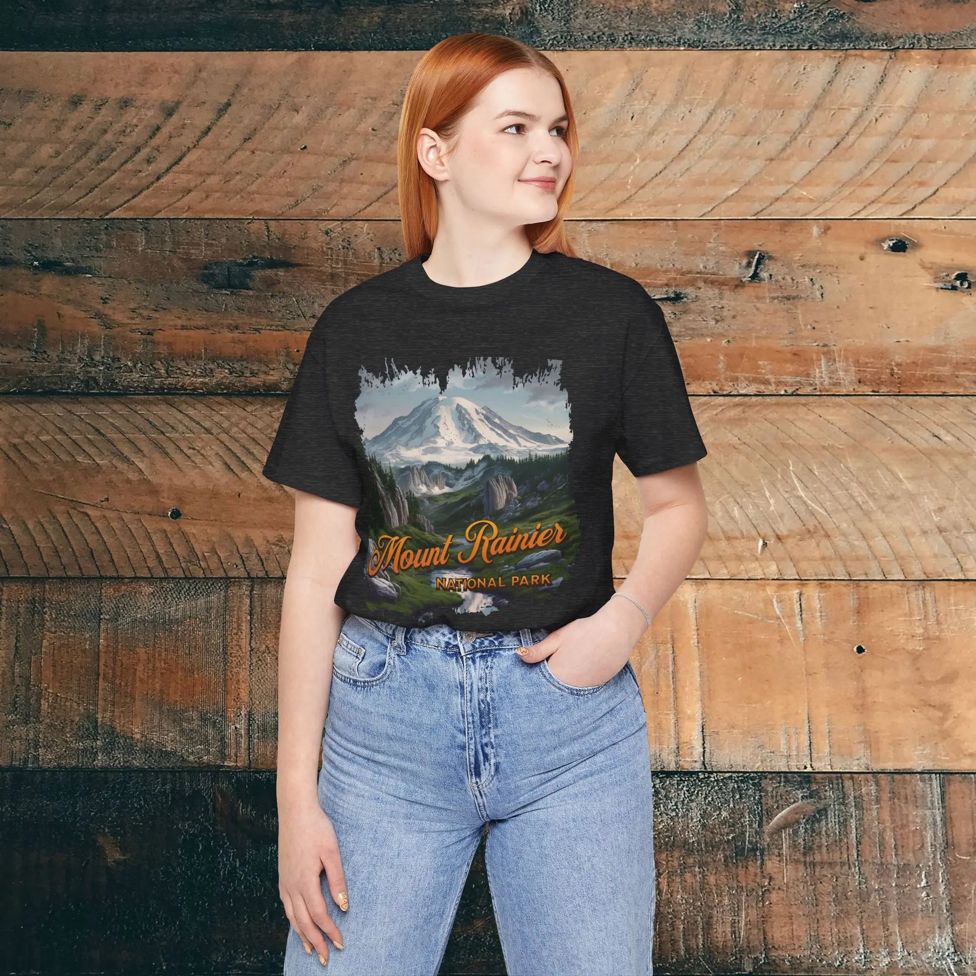 Mount Rainier National Park Unisex Fit Soft Short Sleeve Tee - Park Service Apparel