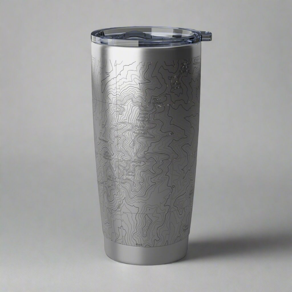 Mount Washington Presidential Region Topographic Tumbler 20oz Printify