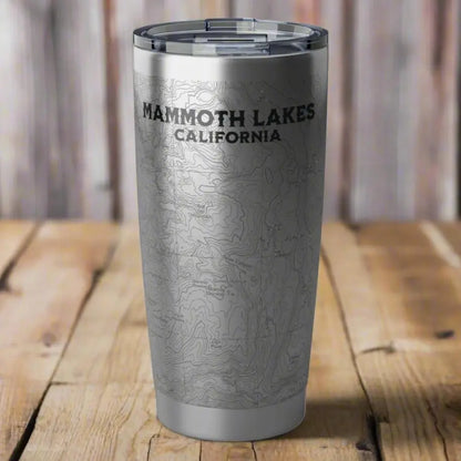 Mammoth Lakes California Topographic Tumbler 20oz USGS Map Print - Park Service Apparel