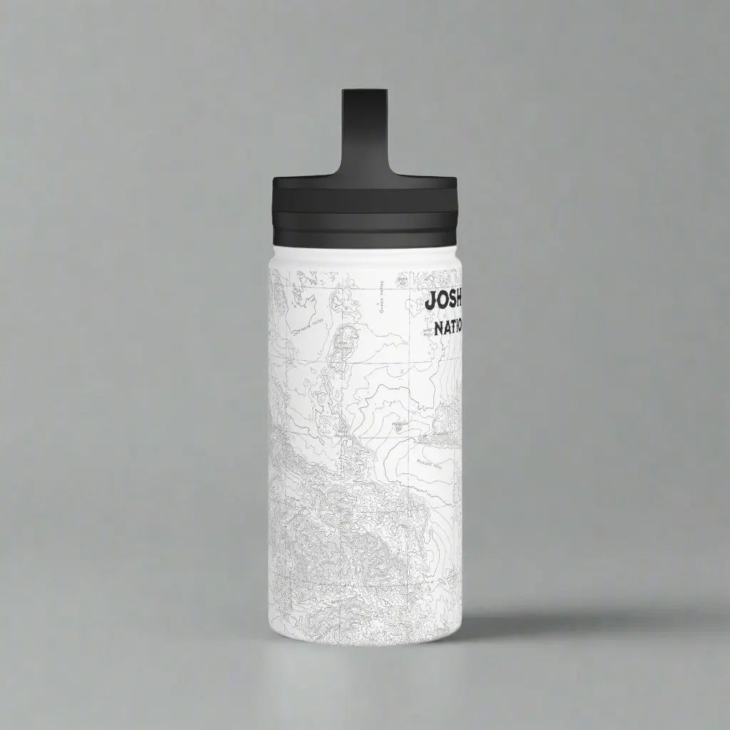 Joshua Tree National Park Topographic Stainless Steel Water Bottle Handle Lid California - Park Service Apparel