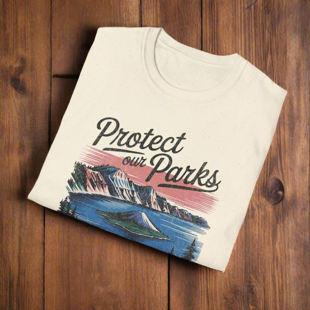 Protect Our Parks Crater Lake National Park Unisex Fit Soft T-Shirt Printify