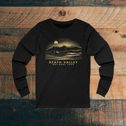 Death Valley National Park Unisex Fit Long Sleeve T-shirt Mountain Dunes - Park Service Apparel