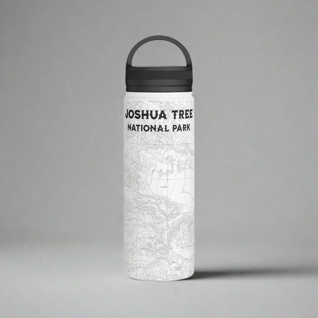 Joshua Tree National Park Topographic Stainless Steel Water Bottle Handle Lid California - Park Service Apparel
