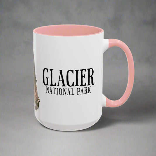 Glacier National Park Colored Coffee Mug 11oz 15oz Cup Going To The Sun Road Printify