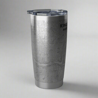 Kings Canyon National Park Topographic Insulated Tumbler 20oz California Sierra Nevada