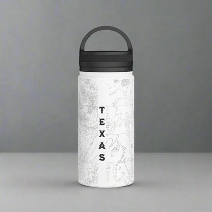 Big Bend National Park Topographic Stainless Steel Water Bottle Handle Lid Texas - Park Service Apparel