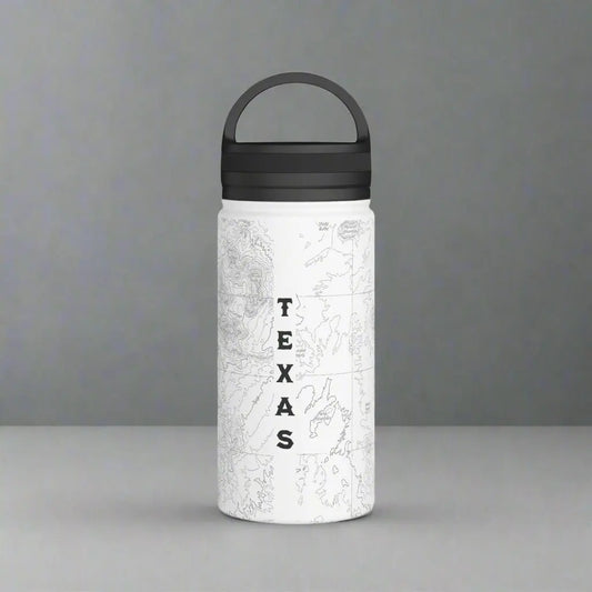 Big Bend National Park Topographic Stainless Steel Water Bottle Handle Lid Texas - Park Service Apparel