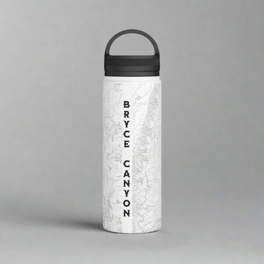 Bryce Canyon National Park Topographic Stainless Steel Water Bottle Handle Lid - Park Service Apparel