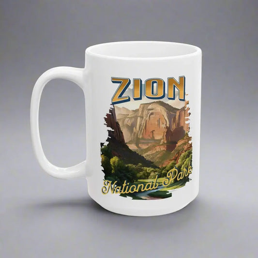 Zion National Park Scenic Ceramic Mug (11oz,15oz) - Park Service Apparel
