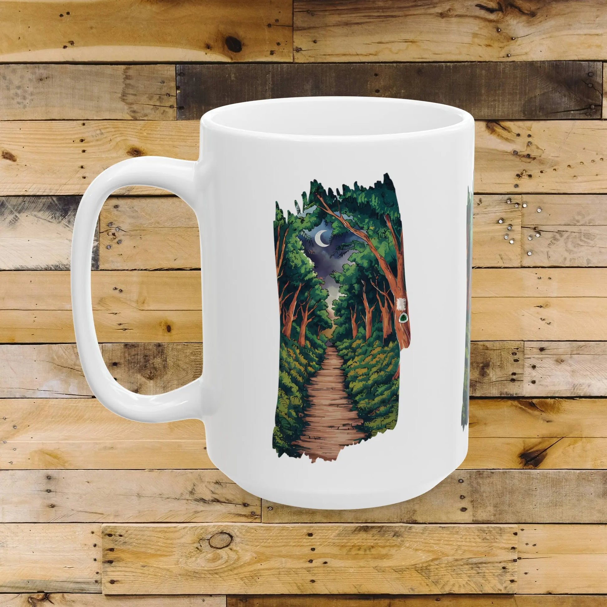 Appalachian Trail White Blaze Ceramic Mug (11oz, 15oz) - Park Service Apparel