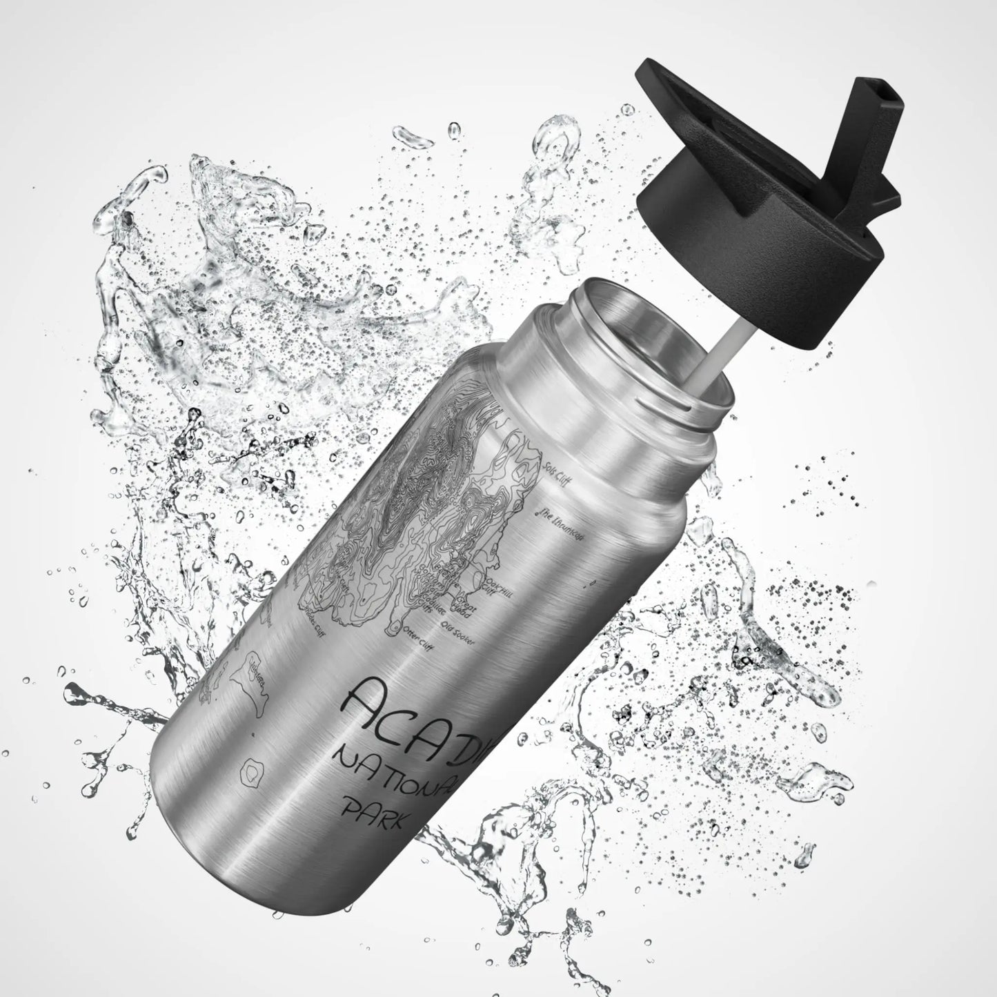 Acadia National Park Water Bottle Tumbler 32oz Double Wall Stainless Steel - Park Service Apparel