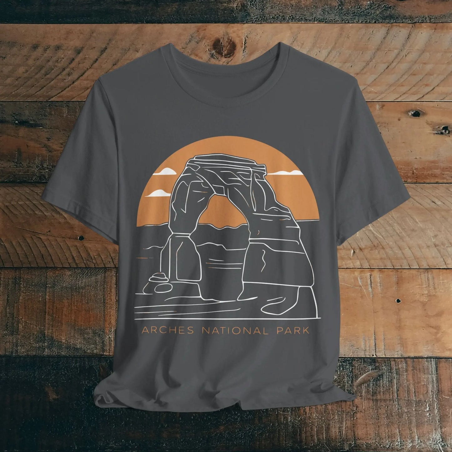 Arches National Park Unisex Fit Soft T-Shirt Delicate Arch Sunset - Park Service Apparel