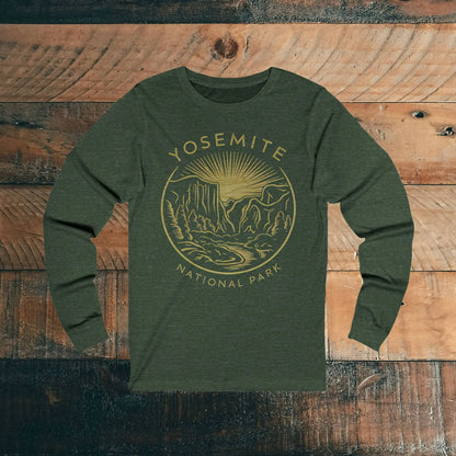 Yosemite National Park Unisex Fit Long Sleeve T-shirt Valley - Park Service Apparel