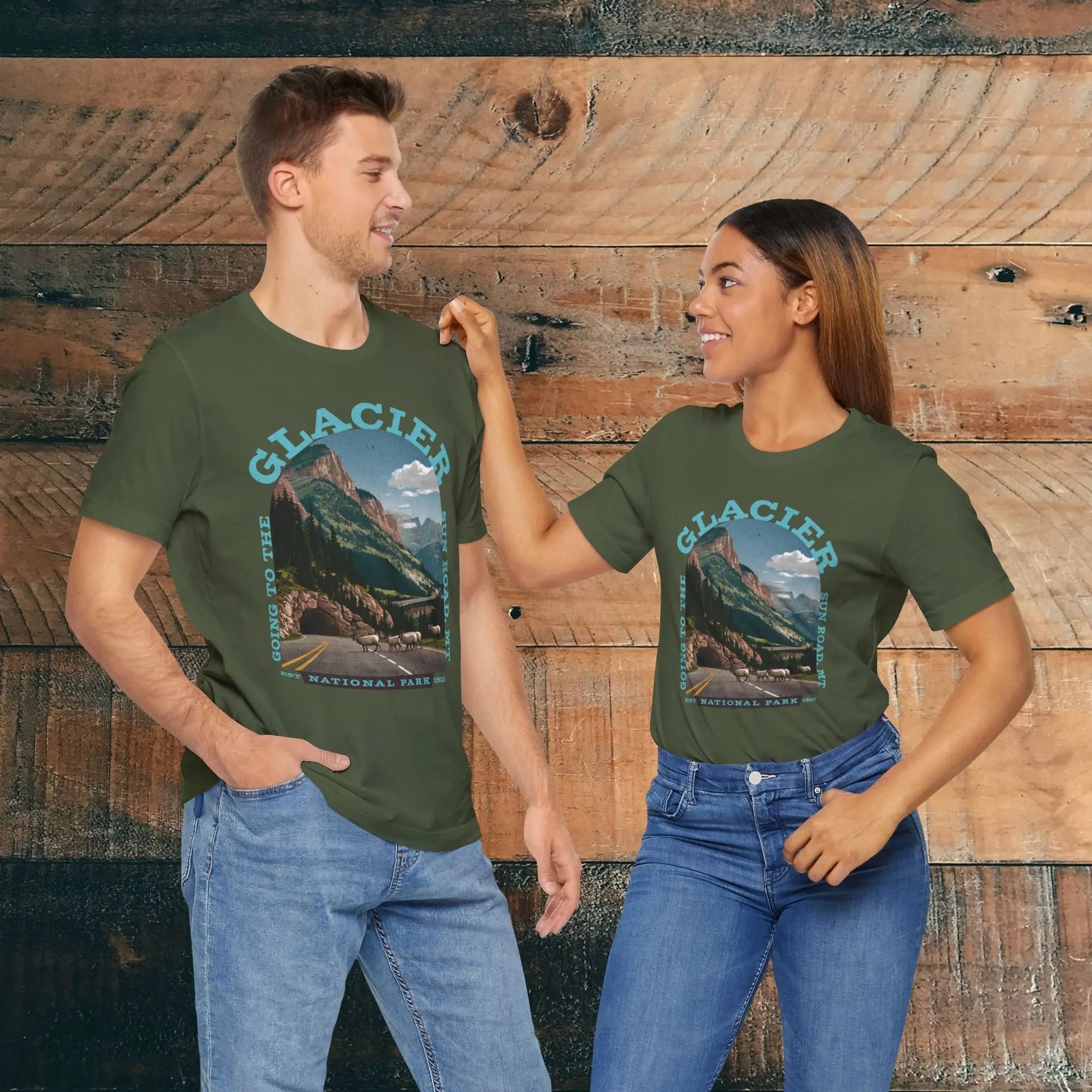 Glacier National Park Unisex Fit T-Shirt Going To The Sun Road Montana - Park Service Apparel