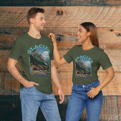Glacier National Park Unisex Fit T-Shirt Going To The Sun Road Montana - Park Service Apparel