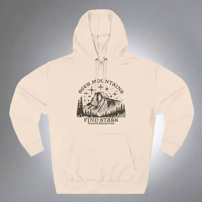 Seek Mountains Find Stars Yosemite National Park Fleece Hoodie - Park Service Apparel