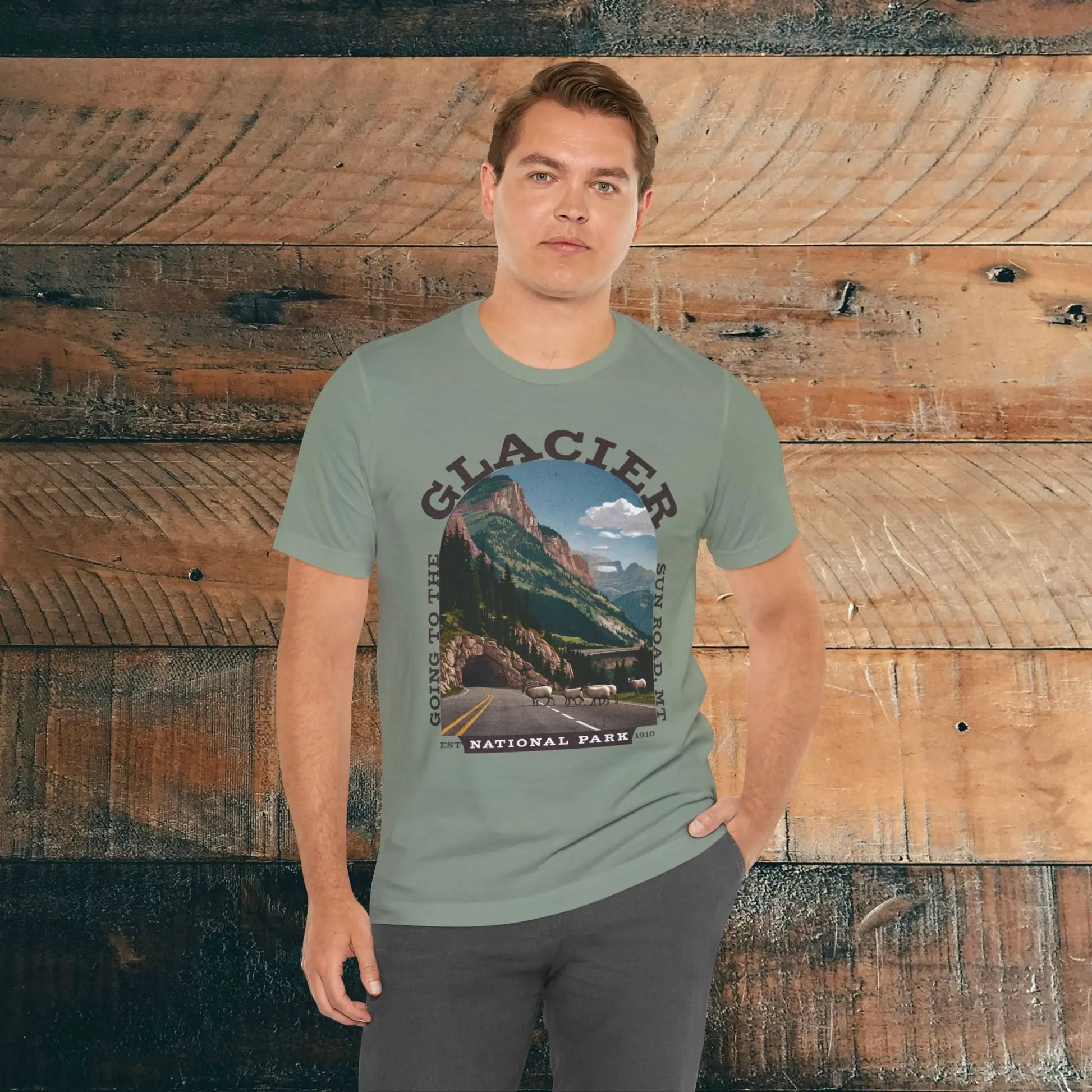 Glacier National Park Unisex Fit T-Shirt Going To The Sun Road Montana - Park Service Apparel
