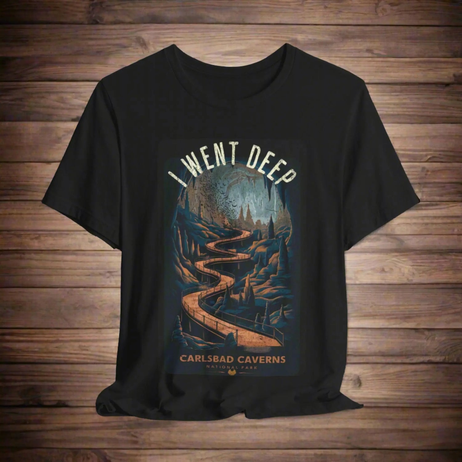 Carlsbad Caverns National Park Unisex T-shirt Soft Cotton Tee I Went Deep Cave - Park Service Apparel