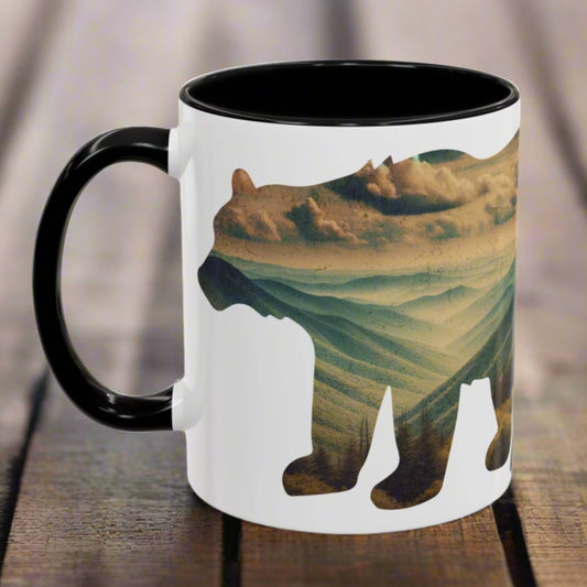 Great Smoky Mountains National Park Colored Coffee Mug 11oz 15oz Bear Cup Printify