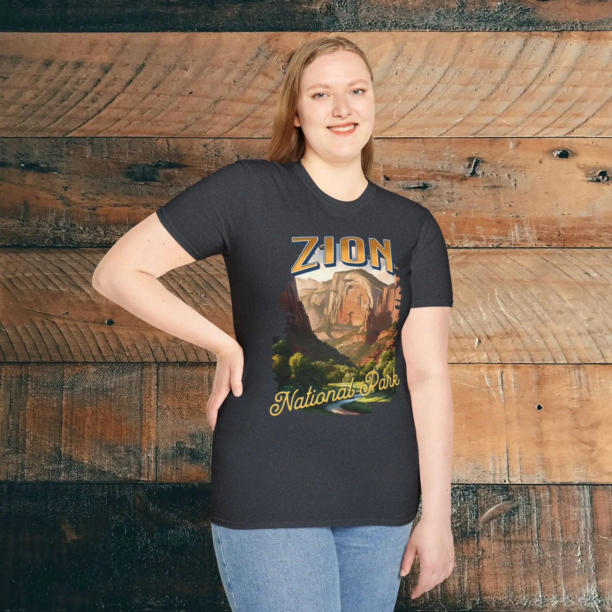 Zion National Park Unisex Fit Scenic T-Shirt Cotton Printify