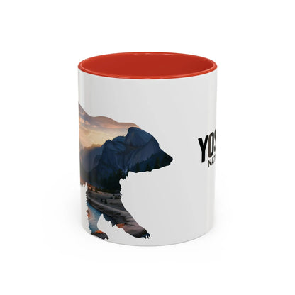 Yosemite National Park Valley Bear Accent Coffee Mug 11oz 15oz Blue Black Pink Red - Park Service Apparel