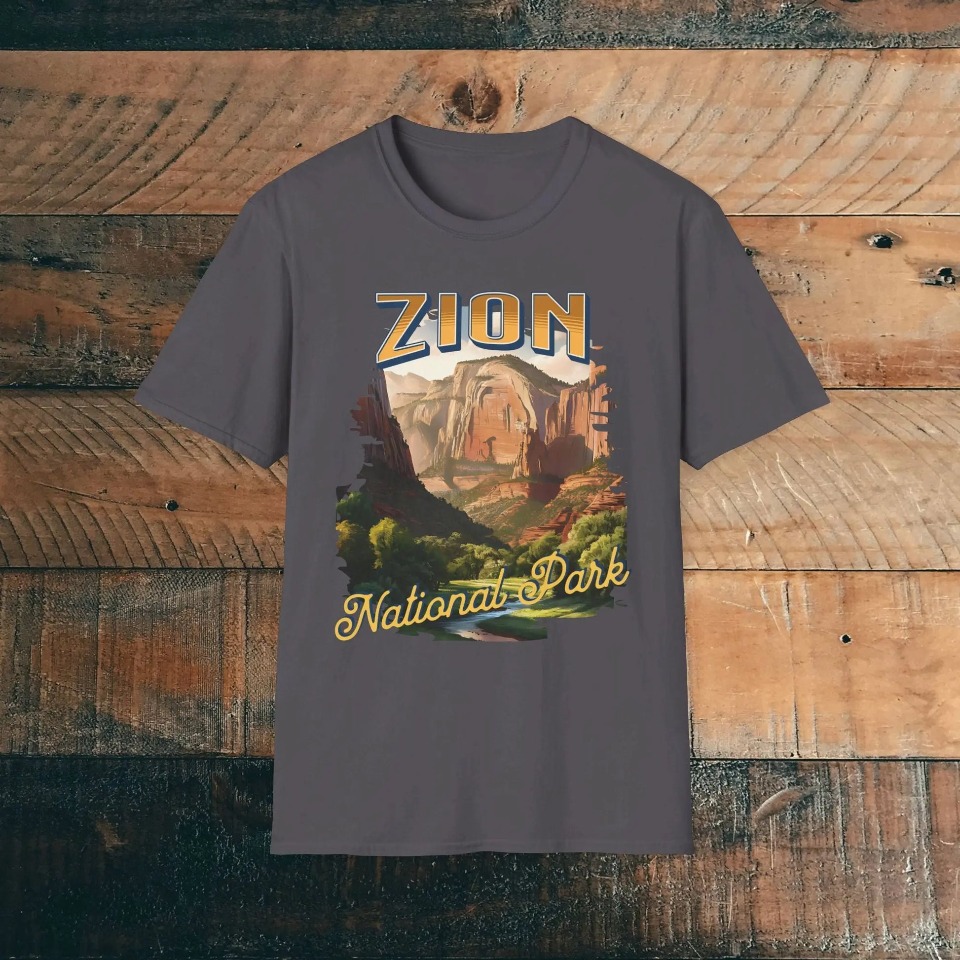 Zion National Park Unisex Fit Scenic T-Shirt Cotton Printify