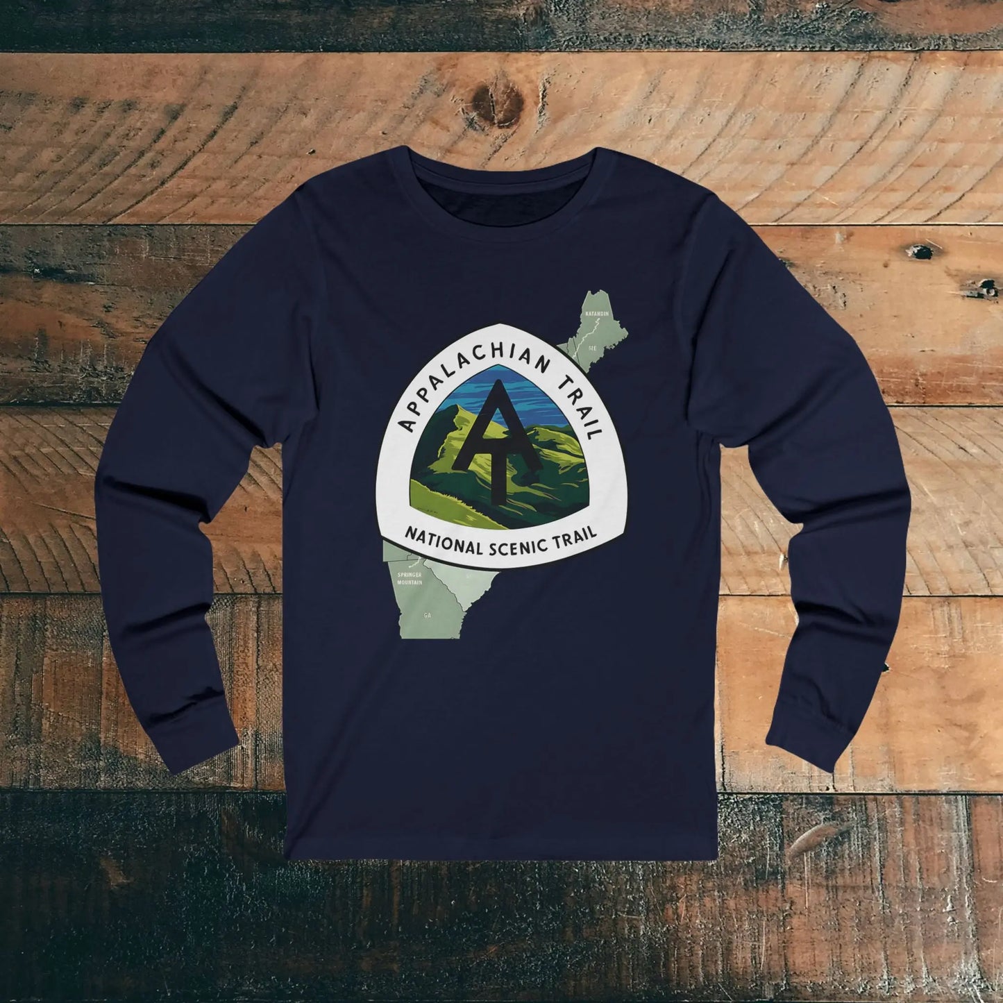 Appalachian National Scenic Trail Unisex Fit Long Sleeve T-shirt AT - Park Service Apparel