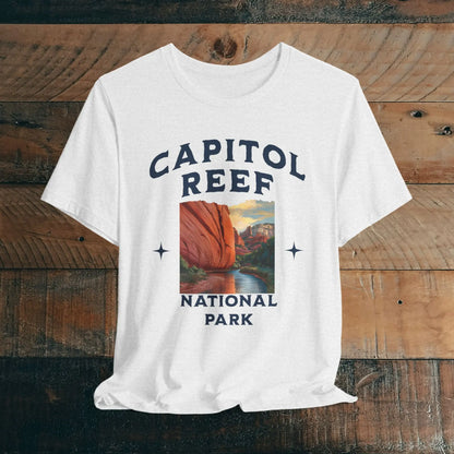 Capitol Reef National Park Unisex Fit Soft Tee River Red Rock T-Shirt - Park Service Apparel