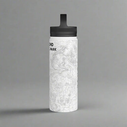 Big Bend National Park Topographic Stainless Steel Water Bottle Handle Lid Texas - Park Service Apparel
