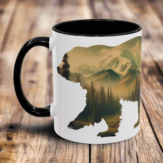 Denali National Park Bear Colored Coffee Mug 11oz 15oz Printify