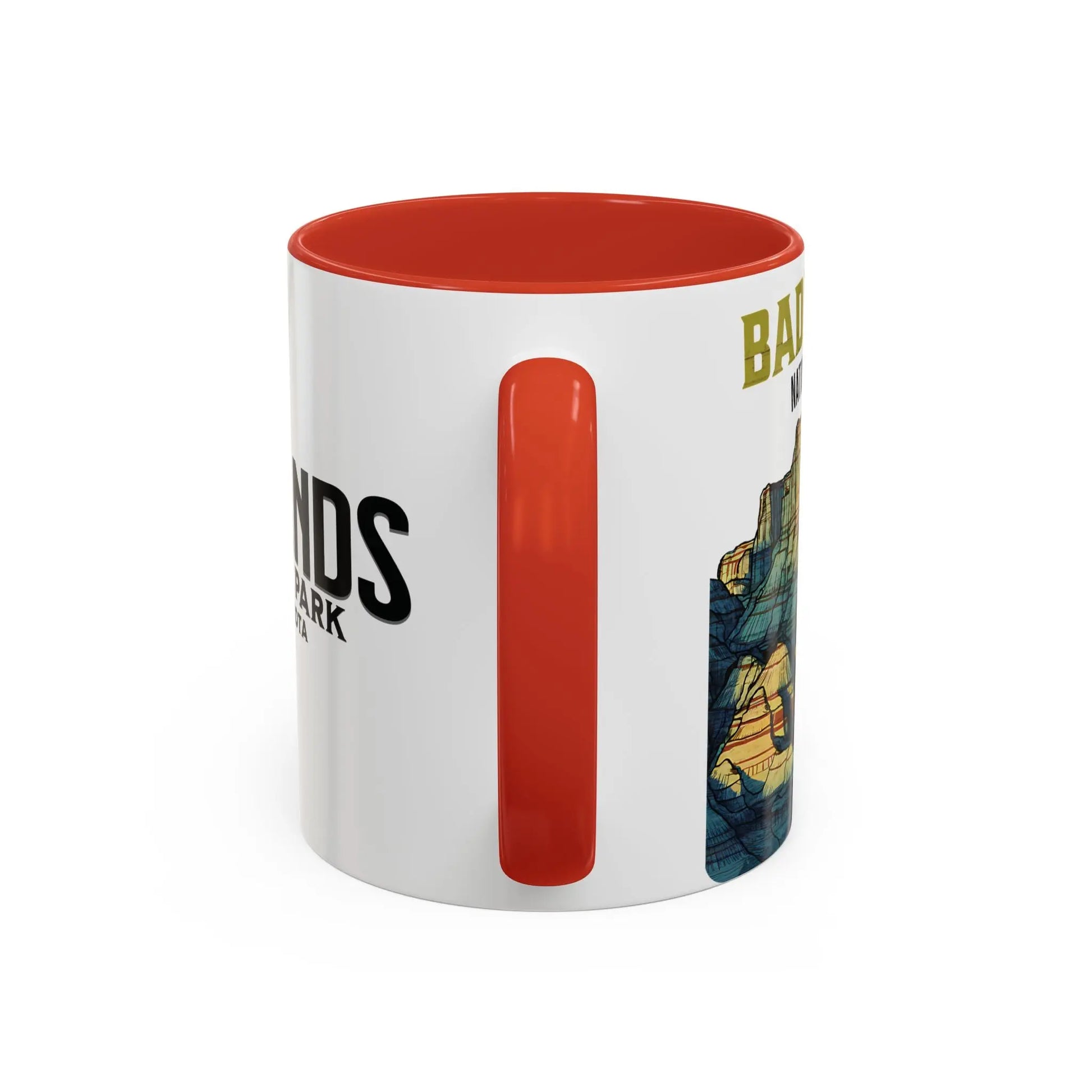 Badlands National Park Accent Coffee Mug 11oz 15oz Blue Black Pink Red Outdoor Inspired Ceramic Mug - Park Service Apparel