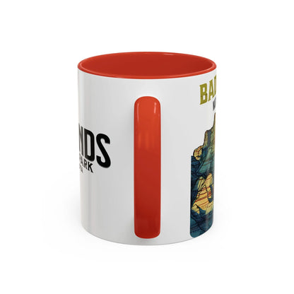Badlands National Park Accent Coffee Mug 11oz 15oz Blue Black Pink Red Outdoor Inspired Ceramic Mug - Park Service Apparel