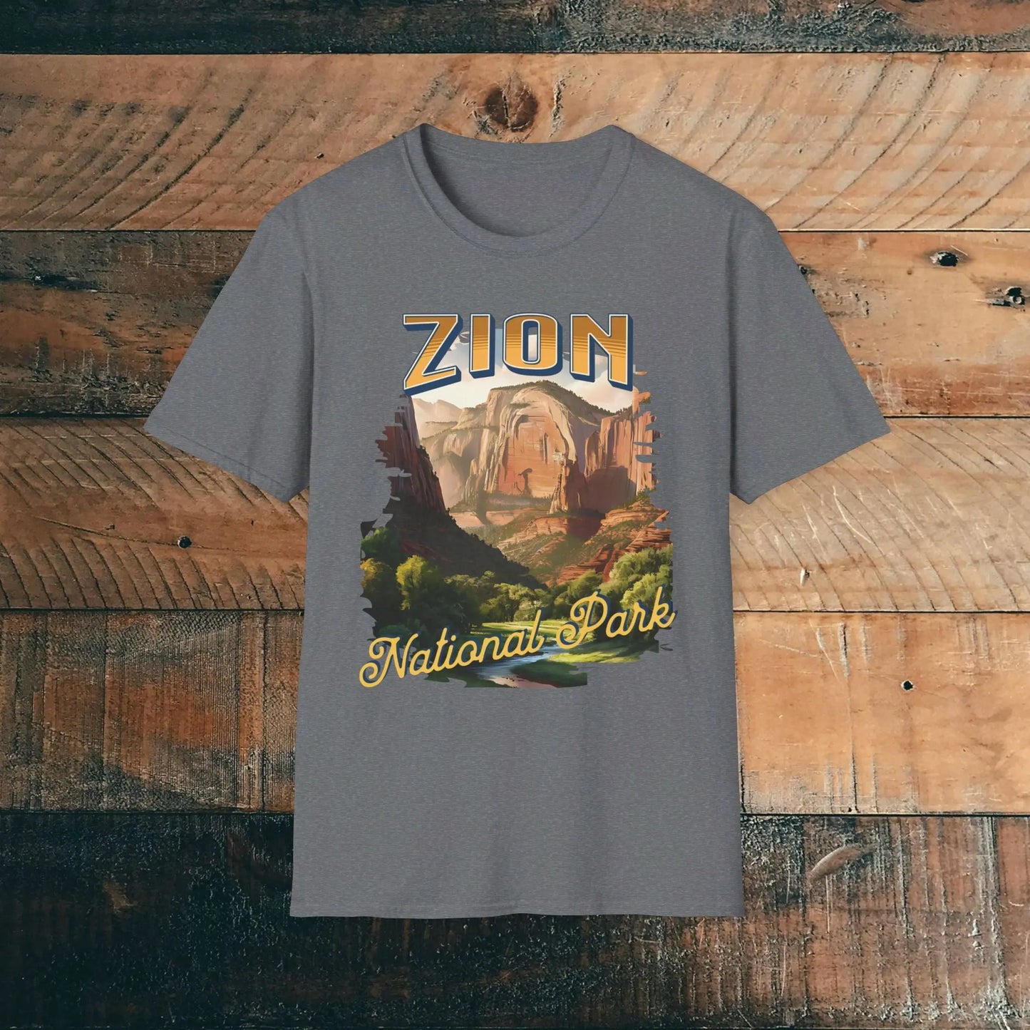Zion National Park Unisex Fit Scenic T-Shirt Cotton Printify