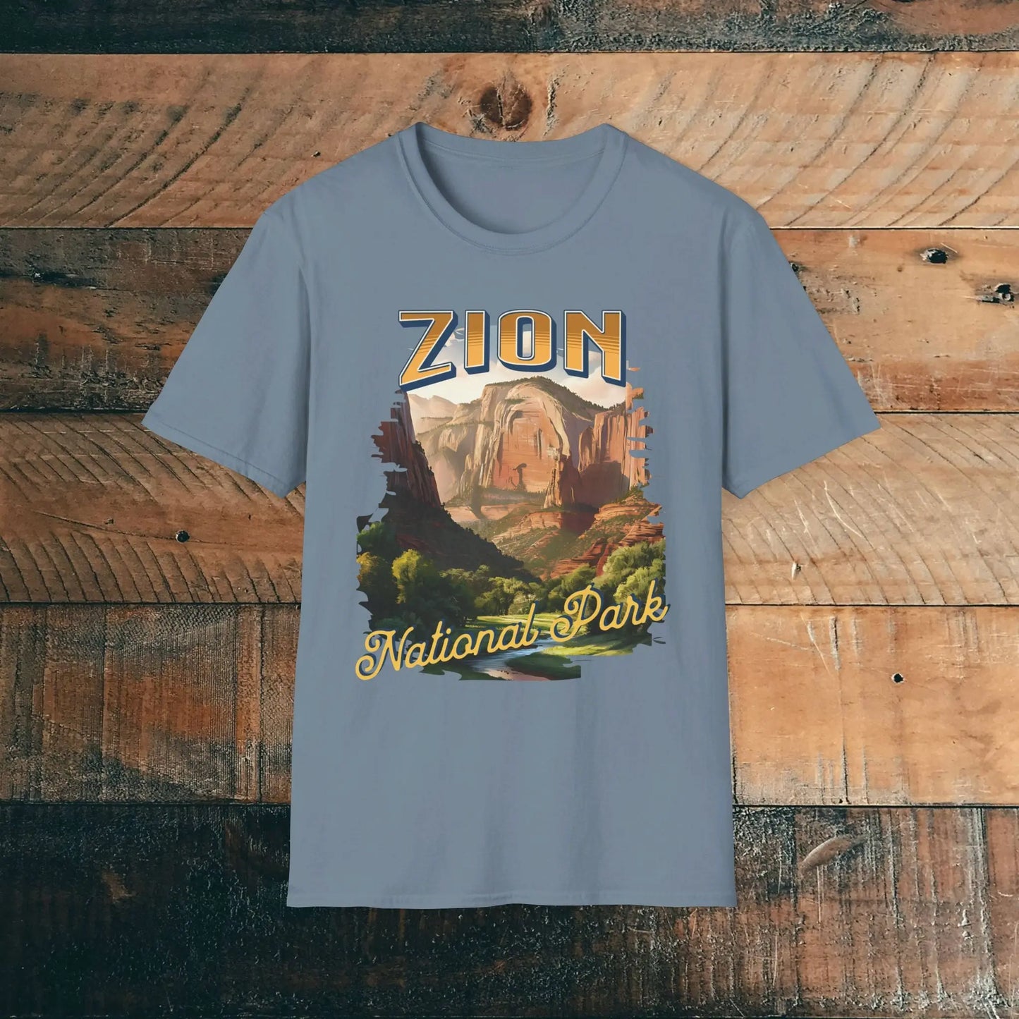 Zion National Park Unisex Fit Scenic T-Shirt Cotton Printify